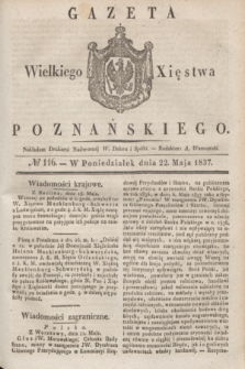 Gazeta Wielkiego Xięstwa Poznańskiego. 1837, № 116 (22 maja)