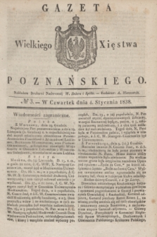 Gazeta Wielkiego Xięstwa Poznańskiego. 1838, № 3 (4 stycznia)