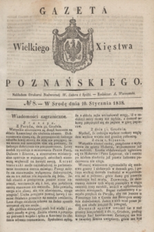 Gazeta Wielkiego Xięstwa Poznańskiego. 1838, № 8 (10 stycznia)
