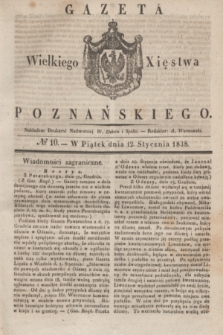 Gazeta Wielkiego Xięstwa Poznańskiego. 1838, № 10 (12 stycznia)