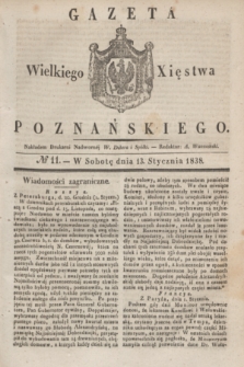 Gazeta Wielkiego Xięstwa Poznańskiego. 1838, № 11 (13 stycznia)