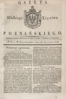 Gazeta Wielkiego Xięstwa Poznańskiego. 1838, № 18 (22 stycznia)