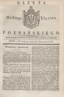 Gazeta Wielkiego Xięstwa Poznańskiego. 1838, № 23 (27 stycznia)