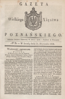Gazeta Wielkiego Xięstwa Poznańskiego. 1838, № 26 (31 stycznia)