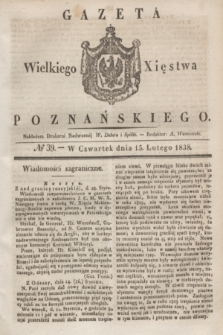 Gazeta Wielkiego Xięstwa Poznańskiego. 1838, № 39 (15 lutego)