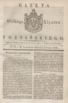 Gazeta Wielkiego Xięstwa Poznańskiego. 1838, № 45 (22 lutego)