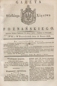 Gazeta Wielkiego Xięstwa Poznańskiego. 1838, № 66 (19 marca)