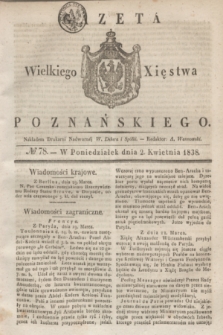 Gazeta Wielkiego Xięstwa Poznańskiego. 1838, № 78 (2 kwietnia)