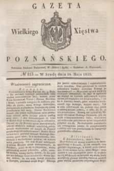 Gazeta Wielkiego Xięstwa Poznańskiego. 1838, № 113 (16 maja)