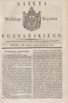 Gazeta Wielkiego Xięstwa Poznańskiego. 1838, № 116 (19 maja)