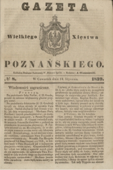 Gazeta Wielkiego Xięstwa Poznańskiego. 1839, № 8 (10 stycznia)