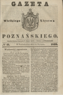 Gazeta Wielkiego Xięstwa Poznańskiego. 1839, № 11 (14 stycznia)