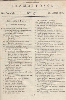 Rozmaitości : oddział literacki Gazety Lwowskiej. 1819, nr 17