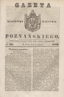 Gazeta Wielkiego Xięstwa Poznańskiego. 1840, № 30 (5 lutego)