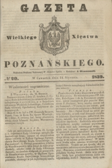 Gazeta Wielkiego Xięstwa Poznańskiego. 1839, № 20 (24 stycznia)