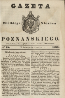 Gazeta Wielkiego Xięstwa Poznańskiego. 1839, № 28 (2 lutego)