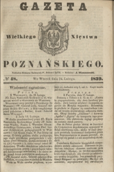 Gazeta Wielkiego Xięstwa Poznańskiego. 1839, № 48 (26 lutego)