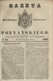 Gazeta Wielkiego Xięstwa Poznańskiego. 1839, № 54 (5 marca)