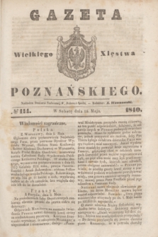 Gazeta Wielkiego Xięstwa Poznańskiego. 1840, № 114 (16 maja)