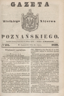 Gazeta Wielkiego Xięstwa Poznańskiego. 1839, № 171 (25 lipca)