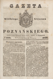 Gazeta Wielkiego Xięstwa Poznańskiego. 1840, № 200 (27 sierpnia)