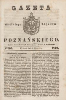 Gazeta Wielkiego Xięstwa Poznańskiego. 1840, № 205 (2 września)