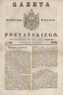Gazeta Wielkiego Xięstwa Poznańskiego. 1840, № 211 (9 września)