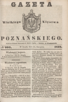 Gazeta Wielkiego Xięstwa Poznańskiego. 1839, № 200 (28 sierpnia)