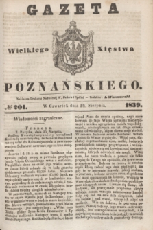 Gazeta Wielkiego Xięstwa Poznańskiego. 1839, № 201 (29 sierpnia)
