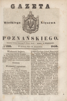 Gazeta Wielkiego Xięstwa Poznańskiego. 1840, № 220 (19 września)