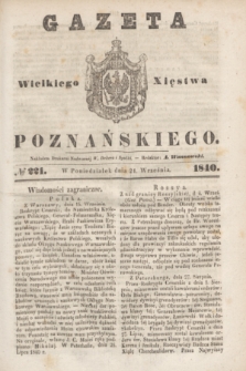 Gazeta Wielkiego Xięstwa Poznańskiego. 1840, № 221 (21 września)