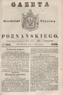 Gazeta Wielkiego Xięstwa Poznańskiego. 1839, № 205 (3 września)