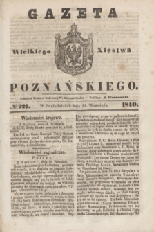 Gazeta Wielkiego Xięstwa Poznańskiego. 1840, № 227 (28 września)