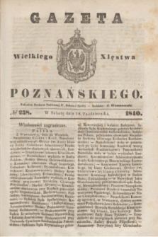 Gazeta Wielkiego Xięstwa Poznańskiego. 1840, № 238 (10 października)