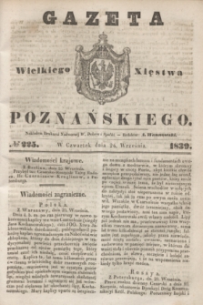 Gazeta Wielkiego Xięstwa Poznańskiego. 1839, № 225 (26 września)