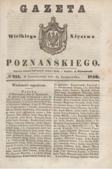 Gazeta Wielkiego Xięstwa Poznańskiego. 1840, № 251 (26 października)