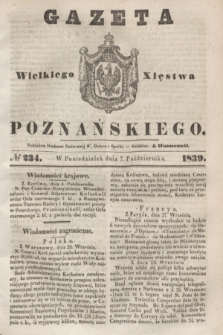 Gazeta Wielkiego Xięstwa Poznańskiego. 1839, № 234 (7 października)