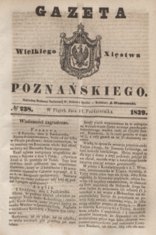 Gazeta Wielkiego Xięstwa Poznańskiego. 1839, № 238 (11 października)