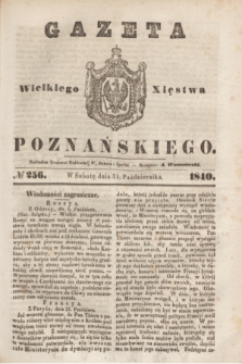 Gazeta Wielkiego Xięstwa Poznańskiego. 1840, № 256 (31 października)