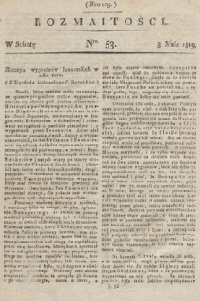 Rozmaitości : oddział literacki Gazety Lwowskiej. 1819, nr 53