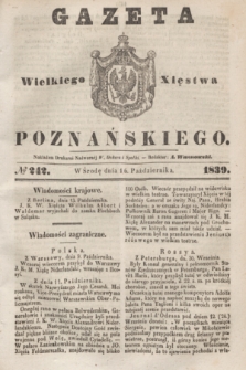 Gazeta Wielkiego Xięstwa Poznańskiego. 1839, № 242 (16 października)