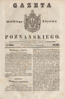 Gazeta Wielkiego Xięstwa Poznańskiego. 1840, № 262 (7 listopada)