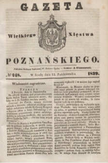 Gazeta Wielkiego Xięstwa Poznańskiego. 1839, № 248 (23 października)