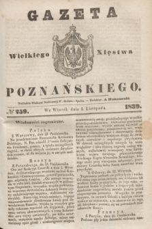 Gazeta Wielkiego Xięstwa Poznańskiego. 1839, № 259 (5 listopada)