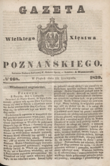 Gazeta Wielkiego Xięstwa Poznańskiego. 1839, № 268 (15 listopada)