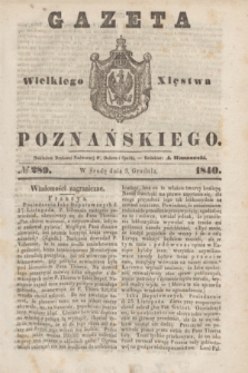 Gazeta Wielkiego Xięstwa Poznańskiego. 1840, № 289 (9 grudnia)