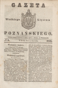 Gazeta Wielkiego Xięstwa Poznańskiego. 1841, № 4 (6 stycznia)