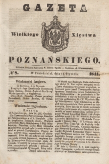 Gazeta Wielkiego Xięstwa Poznańskiego. 1841, № 8 (11 stycznia)