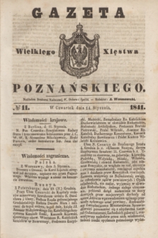 Gazeta Wielkiego Xięstwa Poznańskiego. 1841, № 11 (14 stycznia)