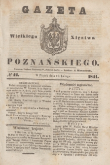 Gazeta Wielkiego Xięstwa Poznańskiego. 1841, № 42 (19 lutego)